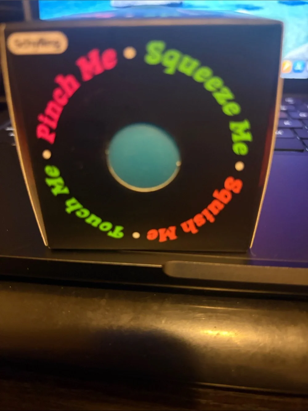 Groovy The NeeDoh Glob! - Black with Neon Pink & Green